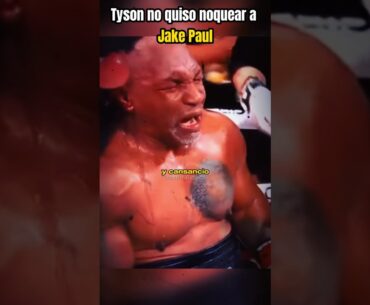 MIKE TYSON no quiso noquear a JAKE PAUL