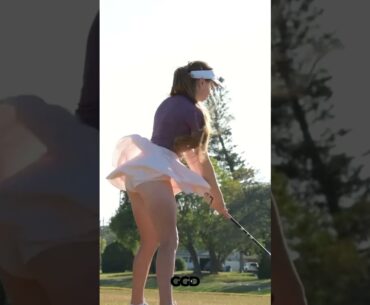 Hot golf girls playing golf