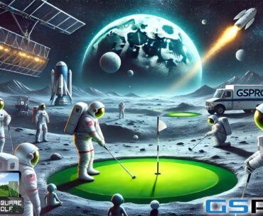 Golf On THE MOON? ★ Moonwalk Par 3's ★ By CDrum: RELEASE DAY on GSPro & Square Golf Launch Monitor!