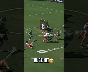 This hit was GROSSS👋 #pll #lacrosse #hit #defense #physical #lax