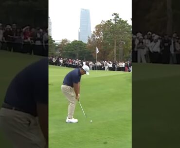 Byeong Hun An Chip Shot Down the Line 2024 #byeonghunan #dpworldtour #golfswing #golf