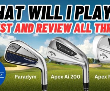 WHAT'S GOING IN MY BAG?   I test and review my 3 top choices for irons.