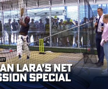 Brian Lara still has it 🔥🔥🔥 54-year-old smashes Aussie bowlers in batting masterclass | Fox Cricket