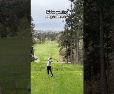 Where the heck did she come from? 🏌️‍♀️ #golf #golfswing #golfshot #golfshorts #golfing #golfgirls