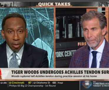FIRST TAKE | His career is over! - Stephen A. on Tiger Woods out indefinitely after Achilles injury