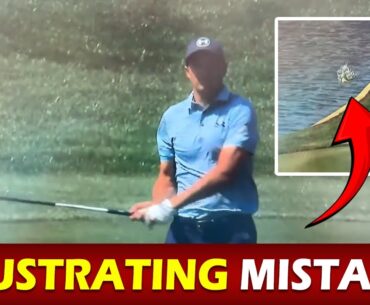 Jordan Spieth's Frustrating Moment at The Players Championship | Club Toss After Water Hazard