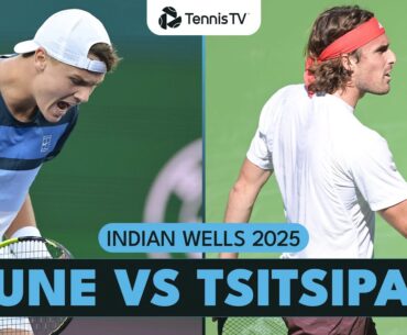 Entertaining Holger Rune vs Stefanos Tsitsipas Match! | Indian Wells 2025 Highlights