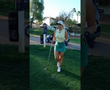 Hardest course in Phoenix 😉 happy st paddy’s day! 🍀 #golf