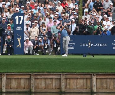 Alex Smalley had an extremely unlucky moment on the 17th hole at TPC Sawgrass during the final round of The Players Championship. - Jared C. Tilton/Getty Images