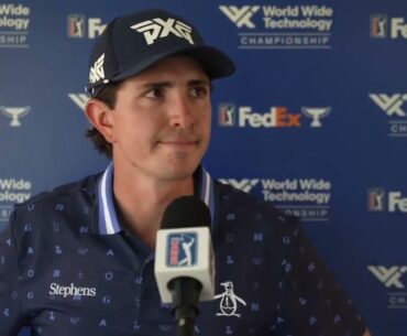 Entrevista a Nico Echavarría tras la tercera ronda del World Wide Technology Championship 2024