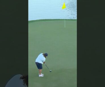 DREAM moment on 17th hole 💙