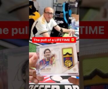 Pulled an ULTRA-RARE MESSI autograph card!! 🤯🔥✍️