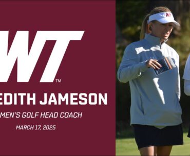 WT Women's Golf Head Coach Meredith Jameson (Mar. 17)