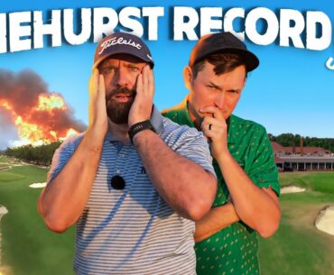 THIS is GOLF'S MOST DIFFICULT COURSE!! Can we break the course record?! (Pinehurst No2)