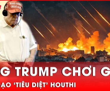 Bất ngờ: Ông Trump xuất hiện trong trang phục Golf khi ra lệnh không kích Houthi ở Yemen