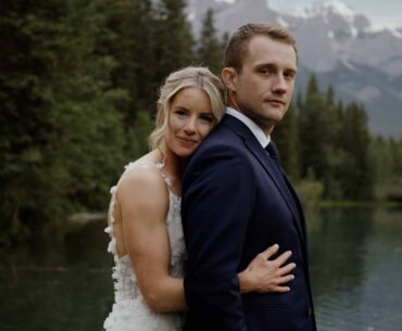 Morgan & Trevor Wedding Day in  Canmore Golf & Curling Club