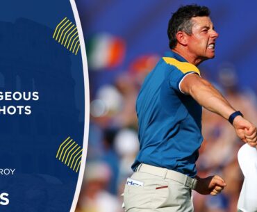 10 OUTRAGEOUS Rory McIlroy Golf Shots | Ryder Cup