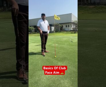Basics of club face aim! #golf #golfcoach #golftips ##trending #golfswing #guinnessbookrecord #tips
