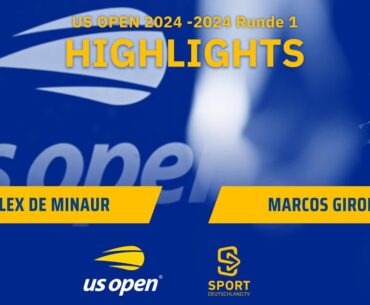 Alex de Minaur - Marcos Giron | Highlights - Runde 1 im Herren Einzel, US Open 2024 | SDTV Tennis