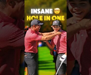 Charlie Woods First HOLE IN ONE 🤯⛳️ | Tiger Woods Son Drains It From the Tee Box