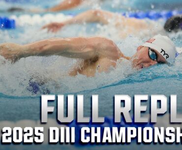 2025 NCAA DIII swimming and diving championship: Day one full replay