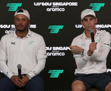 🎙️ Muñoz & Niemann Break Down Round 1 at LIV Golf Singapore 2025!