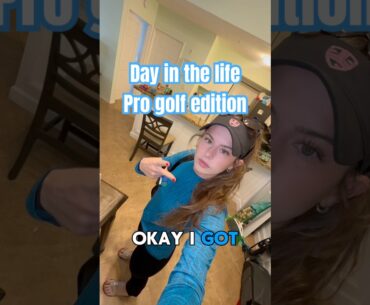 Day in the life : trying to make it pro golf edition #golf #golfshorts #golfgirl #golftips #vlog