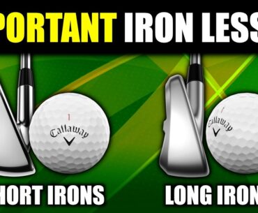 REALLY IMPORTANT IRON LESSON....DO NOT OVERLOOK! (Simple Golf Tips)