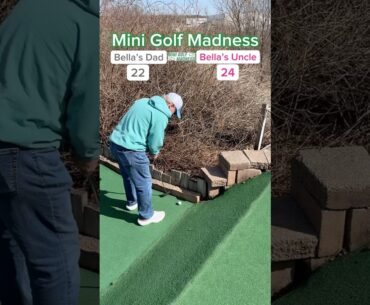 Mini Golf Madness Round 1 | 2. Bella’s Dad vs 7. Bella’s Uncle (Hole 9) #minigolf