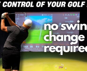 How to Shape the Golf Ball | No Swing Change REQUIRED!