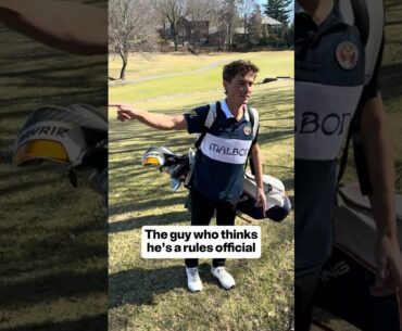 The Golfer that thinks he’s a Rules Official pt.4