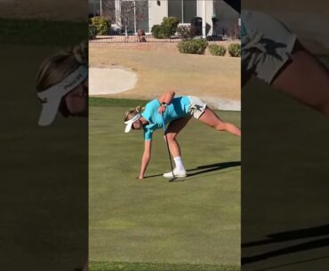 Windy golf conditions 🌬️⛳️🌺 Did you play today?😊#golfbabes #golfgirls #golffail #golfchannel