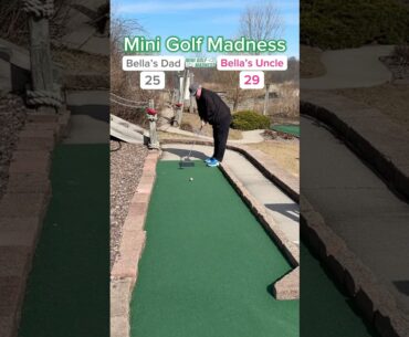 Mini Golf Madness Round 1 | 2. Bella’s Dad vs 7. Bella’s Uncle (Hole 10) #minigolf