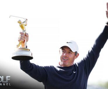 Rory McIlroy receives his second Players Championship trophy after playoff win | Golf Channel