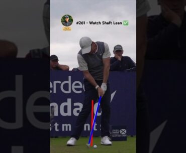 Perfect Shaft Lean At Impact (Slow Motion Golf Swing) #golfswing