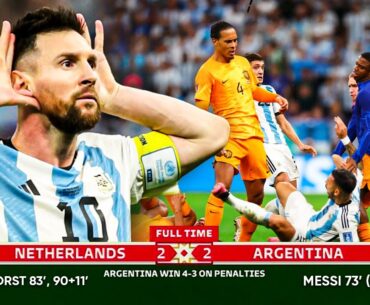 ARGENTINA vs PAÍSES BAJOS 🏆 Qatar 2022 ⚽ RESUMEN y GOLES + PENALES ᴴᴰ