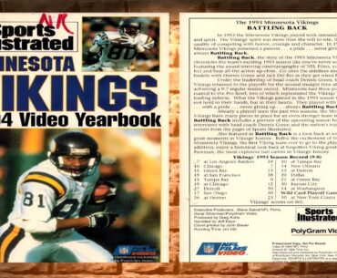 Minnesota Vikings: Battling Back 1993 Team Video - 4K - VHS Rip - Chris Carter - Anthony Carter