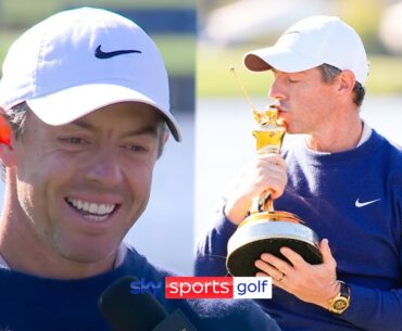 Rory McIlroy lifts The Players trophy as flag of Northern Ireland is raised on Saint Patrick's Day