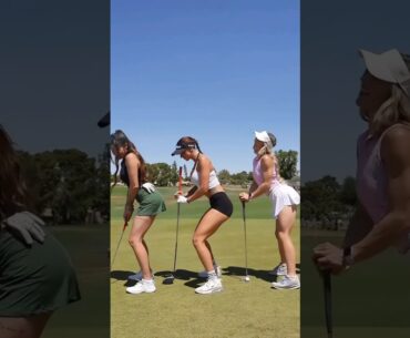 🍑 ⛳️ 😈 Babe Golf - Clairebear & Friends - PUTT STUFF!!! Would you take a putting lesson from us?