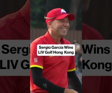 🚨 Sergio García WINS LIV Golf Hong Kong!! #liv #livgolf #golf #hongkong #tigerwoods