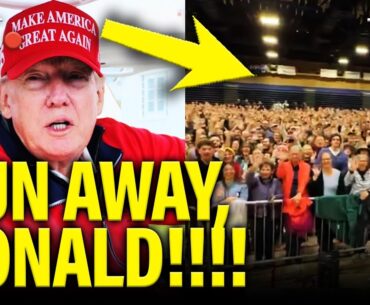 Trump RUNS TO GOLF like a COWARD as USA RISES UP