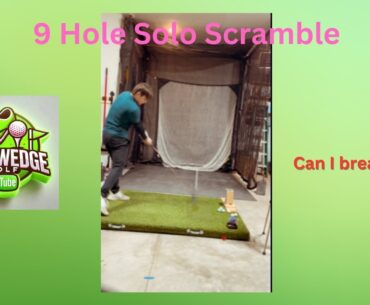 9-Hole Solo Scramble on the Golf Simulator! ⛳️🎯#golf #golfsimulator