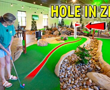 We Found an AWESOME Indoor Mini Golf Course!