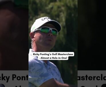 Ricky Ponting Almost Hits Hole-in-One at New Zealand Open Pro-Am | AD1G