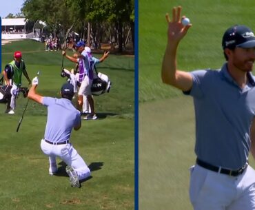 Sam Ryder SLAM DUNKS hole-in-one at Valspar