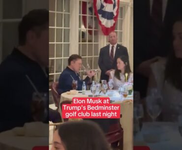 What Do You Notice About Elon Musk at Trump's Golf Club Last Night 🤔