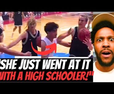 SABRINA IONESCU CATCHES BACKLASH FOR GOING AT A HIGH SCHOOLER DURING HER NIKE TOUR!