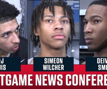 RJ Luis, Deivon Smith and Simeon Wilcher analyze their stunning elimination from March Madness | SNY