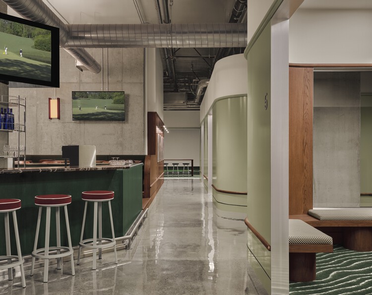 MUNI  Indoor Golf Club / Ivy Studio - Interior Photography, Kitchen, Lighting, Chair