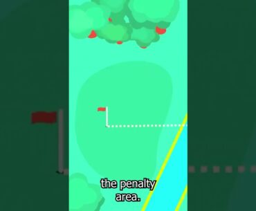 The Difference Between Red and Yellow Penalty Areas #golf #golfsmarter